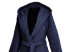 Hooded coat "dreamflor short", Night Blue