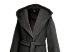 Men's hooded coat, anthracite Zoom