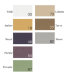 Leitner cotton table linen "Uni 123", color chart