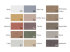 Color chart Leitner half-linen table linen Uni 174