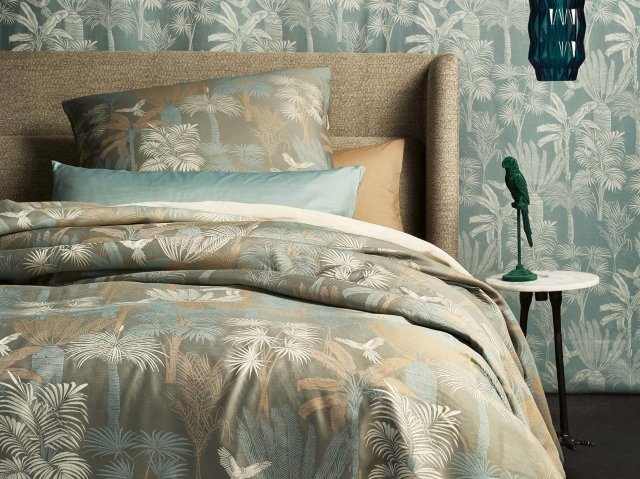 Leitner Eden" cotton jacquard bed linen