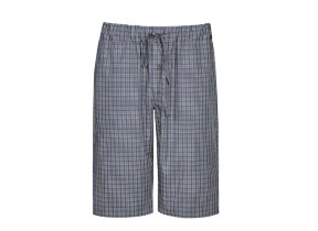 Pyjamahose kurz "N&D Grey Check S"