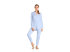 Damenpyjama aus feinster Baumwolle "Pure Essence- Blue Glow"