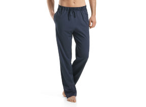 Herren Pyjamahose "Night & Day lang Black Iris"