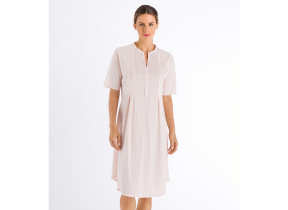 Nachtkleid mit Knöpfen "Hanro Cotton Deluxe -&#8203; Crystal Pink"