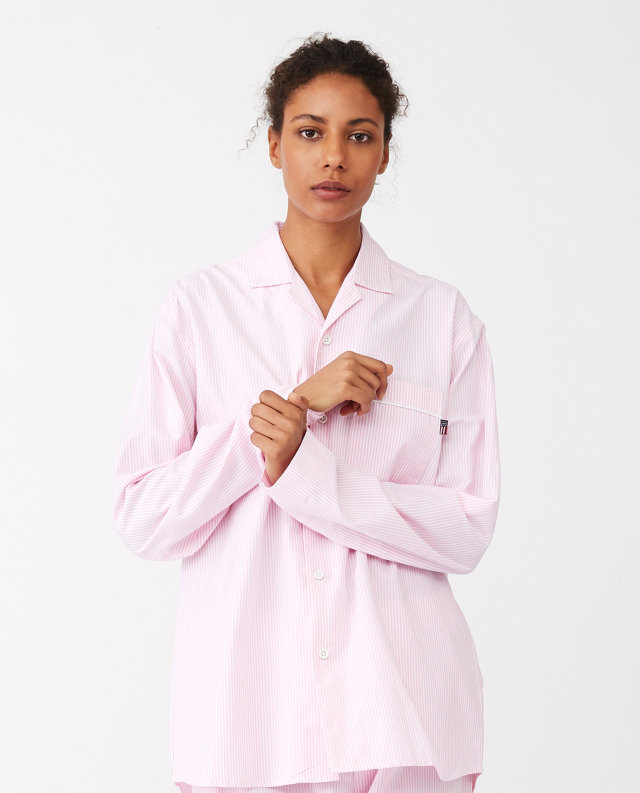  Nadelstreif Pyjama "Lexington American Authentic Lady" aus Organic Cotton 