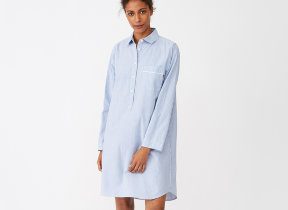 Nachthemd im Boyfriend-&#8203;Look "Lexington American Authentic Nightshirt Blue"