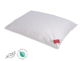 3-chamber down pillow Tencel cover medium-firm "DeLuxe"