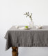 Pre-washed linen tablecloth, Ash