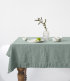 Leinen Tischtuch vorgewaschen, Green Milieu