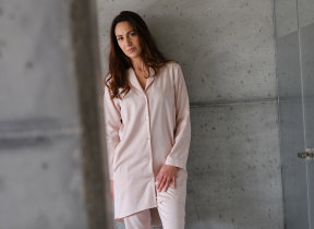 Exclusive lyocell satin ladies' pyjamas "Celso de Lemos Jasmin"