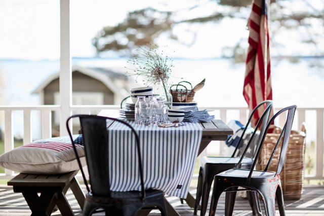 Table runner "Lexington Herringbone Striped"