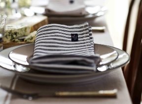 Herringbone Striped" napkin