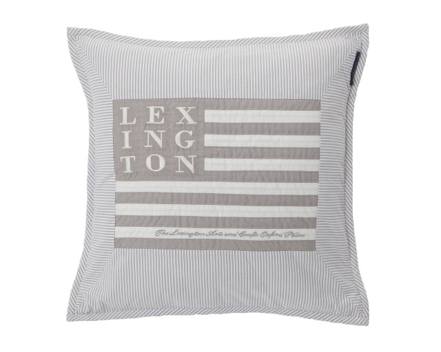 Arts & Crafts" cushion cover from Lexington in gray