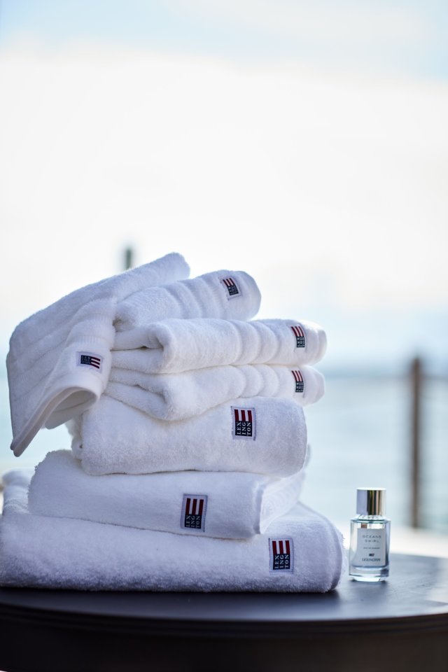 Terry towels "Original White & Grey"