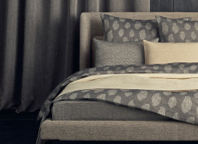Jacquard linen bedding with Pima cotton "Leitner Yara 281" in 12 colors