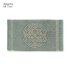 Linen bath rug "Rosetta Teal", Leitner Leinen