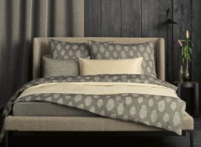 Jacquard linen bedding with Pima cotton "Leitner Yara 281" in 12 colors