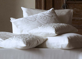 Seiden Bettwäsche "Soie Silver Paisley"