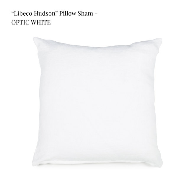 Linen cushion cover "Libeco Hudson - Optic White"