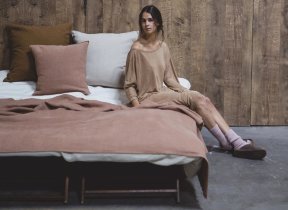 Leinen Decke "Hudson" 260 x 225 cm in 8 Farben