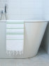 Hamam towel "White-Pistachio"