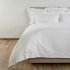 Satin bed linen Celso de Lemos "Amanda" in 100 White