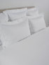 Satin bed linen Celso de Lemos "Amanda" in 100 White