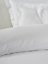 Satin bed linen Celso de Lemos "Amanda" in 100 White