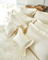 Satin bed linen Celso de Lemos "Capela" in 101 Naturel