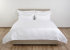 Satin bed linen Celso de Lemos "Capela" in 100 White