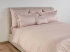 Celso de Lemos Secret" satin bed linen in 500 Nuage Rose