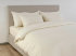 Moon" bed linen in French linen, in 101 Naturel