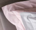 Percale bed linen "Celso de Lemos Estrela" in 500 Nuage Rose and 100 White