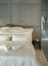 Satin bed linen Celso de Lemos "Capela" in 101 Naturel