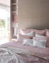 Percale bed linen "Celso de Lemos Estrela" in 500 Nuage Rose and 100 White