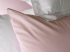 Percale bed linen "Celso de Lemos Estrela" in 500 Nuage Rose and 100 White