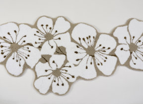 Badeteppich aus Giza Baumwolle "Kirschblüte", 2000 g/m² ca. 80 x 150 cm
