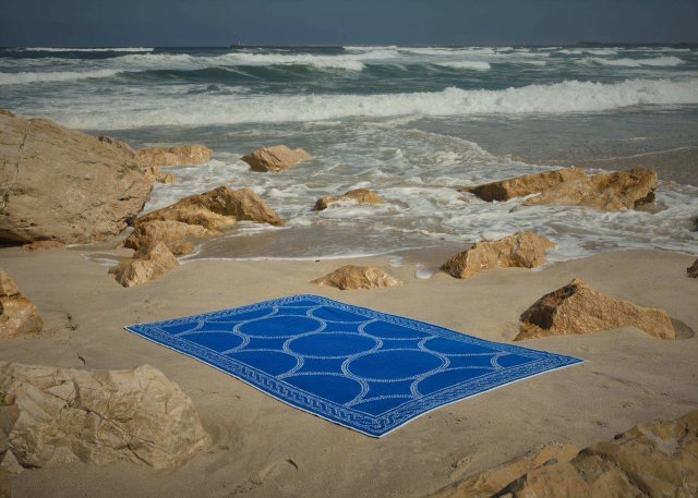 Strandtuch aus ägyptischer Baumwolle "Abyss Roma", 115 x 200 cm