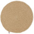 Tischset "Lexington Round Recycled Paper Straw Placemat" - Light beige 