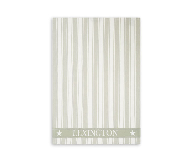 Küchentuch "Lexington Icons Cotton Waffle Striped" - Grün/Weiß