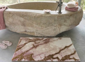 Exklusiver Badeteppich "Habidecor Rosy", 2.200 g/m², 70 x 120 cm