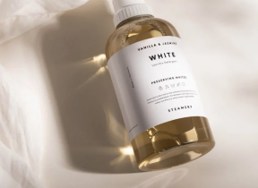 White "Vanilla & Jasmine" laundry detergent