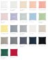 Satin Uni 105 color chart - 17 colors