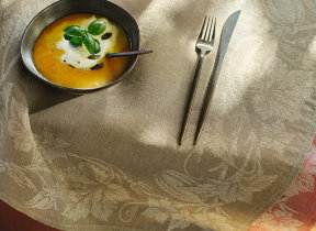 Pure linen table linen and napkins "Leitner Leinen Pumpkin" in 7 colors