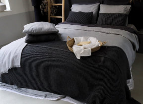 Flanell Bettwäsche "Grey Feinkaro"