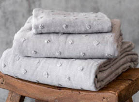 Terry towels "Zero Twist Dot" 3 colours