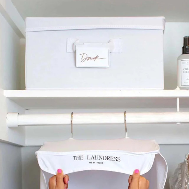 Aufbewahrungsbox "The Laundress Canvas Storage Box" in Weiß