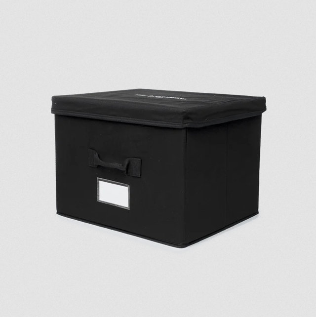Aufbewahrungsbox "The Laundress Canvas Storage Box" in Schwarz