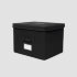 Aufbewahrungsbox "The Laundress Canvas Storage Box" in Schwarz